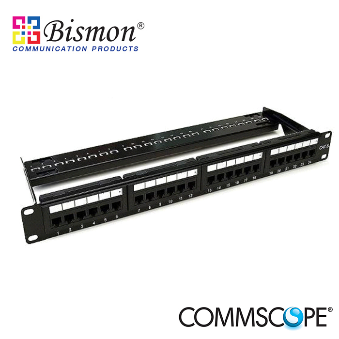 Commscope-Discrete-Distribution-Module-Panel-SL-UTP-1U-24-Port